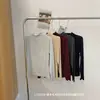 Nueva capa base térmica invisible sin costuras ultradelgada de cuello en V para otoño e invierno, diseñada para uso en personas mayores, proporcionando calidez y retención de calor, camiseta interior de manga larga 2653