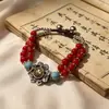 Nueva pulsera tibetana vintage nepalesa, nuevos accesorios de pulsera tejida hecha a mano estilo chino, venta al por mayor para atracciones turísticas