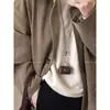 Otoño e Invierno Elegante Maillard Dibujo Animado Gato Estampado Leopardo Largo Cuello Halter Diseño de Clip para Gafas Elegante Versátil Collar para Mujeres