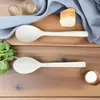 Colher Descartável de Ácido Polilático PLA de 4 Polegadas 105mm Colher para Iogurte Biodegradável Doméstico Catering Personalizado Talheres Ecológicos