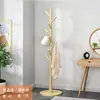 Perchero de Madera Maciza para Dormitorio, Perchero Doméstico de Pie, Gancho Simple para Dormitorio Estudiantil, Almacenamiento de Habitación y Tendedero