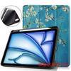Adequado para 2024 Apple iPadAir11 Capa Protetora Dobrável Pintada Slot para Caneta TPU Air6 Capa Protetora Plana 11 Polegadas