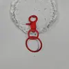Accesorios creativos de joyería DIY cabeza gruesa color pintura brillante hebilla de perro cadena de colgante para llavero bolsa material hecho a mano