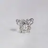 Borboleta oca tricolor, unha de lábio, diamante, aço inoxidável, dentes internos, decoração de lábio 1.2, unha de osso da orelha, nova perfuração corporal, atacado