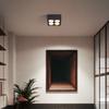 Sala de estar minimalista sin iluminación principal luces cuadradas de caja luces de cubo luces de rejilla LED focos de techo downlights abiertos