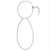 Tobillera de tacón alto con pedrería simple nueva de Amazon Fiesta Fiesta Tobillera con cadena ajustable Tobillera para mujer