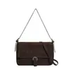 Bolsa de Mão Quadrada Pequena Elegante Estilo Coreano de Nicho para Mulheres Nova Moda Inverno 2025 Bolsa de Ombro Transversal Versátil de Luxo Leve