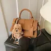 Bolso Pequeño Cuadrado Casual Estilo Coreano para Mujer 2025 Invierno Nuevo Estilo Versátil Costura Moda Bolso de Hombro Único Cruzado