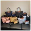 Bolsa de Hombro Cruzada Plegable Ligera de Gran Capacidad Nylon Forma de Empanada Moda para Viajes de Negocios Bolso de Mano