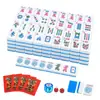 Venta Caliente Amazon Mahjong Americano Transfronterizo Mini Mahjong de Viaje Portátil Pequeño Mahjong Frotado a Mano Mahjong para el Hogar