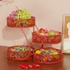 Bandeja de dulces para compromiso, pieza decorativa creativa para uso doméstico, mesa de centro de sala de estar, cesta de frutas y bocadillos, bandeja de exhibición de dulces para bodas