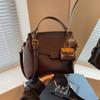 Bolsa de Ombro Retro Transfronteiriça para Mulheres Outono/Inverno 2026 Nova Estilo Coreano Bolsa de Ombro Pequena Quadrada Texturizada Bolsa Transversal Tendência