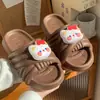 Lindas Zapatillas de Casa Suaves de Eva para Interiores Hello Kitty para Mujer para Usar Afuera Dormitorios Estudiantiles Antideslizantes Sin Olor
