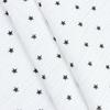 Pijama de doble capa de crepé estampado con pequeñas estrellas de cinco puntas, tela para ropa de casa, tela de gasa para bebé, tela para toalla de baño