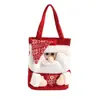 Bolsa de regalo de manzana navideña, Caja de embalaje de manzana para Nochebuena, Bolsa de manzana creativa con bordado de parche y cordón, Bolsa para dulces