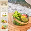 Plato de Fruta de Lujo Ligero, Mesa de Café para Sala de Estar del Hogar, Cubo de Fruta, Bandeja Popular, Exhibidor de Pasteles y Bocadillos, Cesta de Fruta