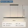 Luminária Pendente LED Minimalista de Barra Longa para Restaurante Moderna Simples para Sala de Jantar Mesa de Jantar Lâmpada Nórdica Linear Balcão de Bar Tira Longa