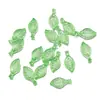 Plástico Acrílico Folhas Verdes Pequenas, Vários Tipos de Folhas, Decorações Artesanais DIY, Brincos, Pulseiras com Contas, Acessórios
