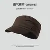 Sombrero de Equitación Plegado Transpirable de Algodón y Lino para Mujer, Primavera, Verano, Otoño, Estilo Artístico, Adelgazante para la Cara, Gorra Newsboy con Visera, Sombrero Versátil de Color Sólido