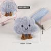 Colgante de Bolsa de Nube Sonriente Chirriante Accesorios de Peluche Bolsas Accesorios para el Cabello Broche Muñeco para Ropa Adornos Pequeños Adornos Colgantes Accesorios