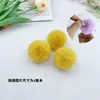 Bola de Pelo de Conejo Artificial Pompones DIY 6cm Material Ropa Zapatos Sombreros Mantas Cojines Decoración Accesorios para Equipaje Bola de Hilo