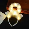 Tiara de cabelo luminosa adorno de cabeça pelo de raposa orelhas de gato tiara Barraca de Festival da Primavera barraca de feira noturna produtos pequenos brinquedos atacado