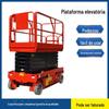 Fabricante fornece pequeno veículo de trabalho elétrico totalmente automático de alta altitude plataforma elevatória hidráulica de garfo móvel