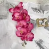 Simulação de Casamento Série Vermelho Rosa Decoração de Banquete de Casamento de Nicho Fileira de Flores para Cabeceira de Cama Layout de Decoração de Casa Flores Artificiais