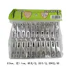 Pinzas Planas de Acero Inoxidable para Secar, Pinzas Metálicas para Secar Sábanas, Pinzas para Calcetines, Pinzas para Ropa de Cabeza Plana, No Magnéticas, 20 Piezas