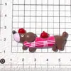 Accesorios de Resina de Perro Salchicha de Dibujos Animados Pasador Casero Llavero Funda para Teléfono Móvil Hebilla de Zapato Accesorios Material de Bricolaje Venta al por Mayor