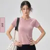 Camiseta Deportiva de Yoga para Mujer, Ligera para Montañismo al Aire Libre, Ciclismo, Ocio, Running, Ropa de Entrenamiento para Yoga, Manga Corta, Una Pieza Envío Directo