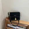 Bolso pequeño cuadrado de diseño nicho transfronterizo, color sólido retro, elegante, a la moda, simple, moderno, con textura, estilo coreano, para hombro y cruzado