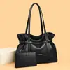 Nuevo Bolso de Mujer de Principios de Otoño Estilo Retro de Alta Gama Textura de Cuero con Cera de Aceite Bolso de Mano Gran Capacidad Versátil de Hombro Único Bolso para Madre e Hijo Moderno
