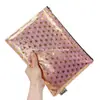 Bolsa de Almacenamiento de Cuero RPET Transfronteriza Monedero de PU Estilo Japonés Bolso de Cremallera de Cuero PU de Moda Fábrica Personalizada