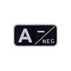 Parche de Goma con Insignia de Tipo de Sangre 3D de PVC A B O AB POS Pegatina de Moral Insignia con Gancho de Velcro en stock