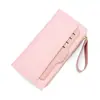 Billetera larga para mujer, moderna y sencilla, con ranura para tarjetas, monedero con cremallera, tarjetero, billetera, 80% de descuento
