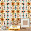 Pegatinas Retro Bohemias Autoadhesivas Impermeables y a Prueba de Moho Pegatinas de Pared Decoración de Renovación de Paredes de Dormitorio Papel Tapiz Ecológico