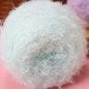 Oso de peluche de ganchillo de lana blanca, hecho a mano, para hacer uno mismo, tejido de lana de imitación de mar, pelo de oso de imitación.