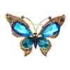 Broche de Borboleta Roxo com Strass de Luxo Acessível de Alta Qualidade Estilo Retrô Moda Novo Pequeno para Blazer Acessórios de Fivela de Alfinete Borboleta