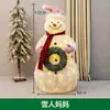 Decoração de Natal Boneco de Neve Rena de Natal Brilhante Cenário para Shopping Center Lobby de Hotel Enfeites Decorativos Grandes de Natal