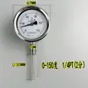 Termómetro Bimetálico de Acero Inoxidable WSS-311/313BF Medidor de Temperatura de Agua Tubería de Caldera Radial Hangzhou Huatong