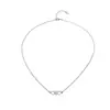 Cadena Cruzada de Acero Inoxidable Transfronteriza Europea y Americana Pulsera Collar de Pareja Hueco Joyería al por Mayor para Hombres y Mujeres