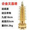 Venta al por mayor de fábrica cobre Torre Wenchang latón Torre Wenchang de siete pisos Torre Wenchang de nueve pisos Torre Wenchang de trece pisos adornos de Torre Wenchang con grifo