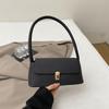 Bolso Cuadrado Pequeño de Hombro Cruzado Retro de Color Sólido con Cierre Elegante Moda 2025 Nuevo Bolso Cuadrado Pequeño de Color Sólido para Mujer