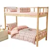 Juego de ropa de cama de tres piezas de algodón puro para estudiantes universitarios, sábana de cama 100% algodón, funda de edredón, protector de colchón, ropa de cama individual para dormitorio al por mayor