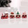 Selección estricta de decoraciones navideñas de dibujos animados creativas regalos navideños para niños tren pequeño ventana de madera adornos de escritorio