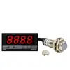 Medidor de Velocidade de Linha Contadora Tipo Rolo Medidor Display Digital Eletrônico Codificador Controlador Velocímetro RPM ST76-TD