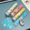 Papel de Lavado de Manos en Botella de Viaje, Hojas de Jabón Desechables con Forma de Flor en Tubo de Ensayo, Papel de Jabón de Lavado de Manos Portátil para Exteriores, Hojas de Jabón