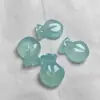 Cerradura de Nube de Calcedonia Azul Colgante para Niños Ágata Azul Cielo Mariposa Cerradura de Bebé Colgante Joyería de Jade Fuente de Suministro para Transmisión en Vivo