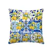 Funda de Almohada con Estampado de Limón Simple de Amazon Estilo Fresco Pequeño Soporte Decorativo para Cojín de Sofá Personalización